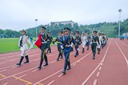众博网页版举行“喜迎党的二十大 踔厉奋发向未来”主题升国旗仪式